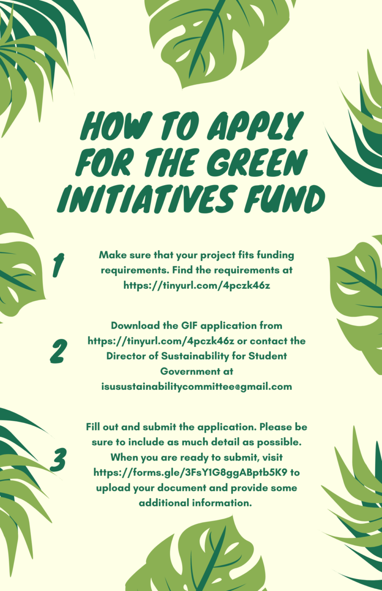 PDF of instructions on how to apply for the Green Initiatives Fund