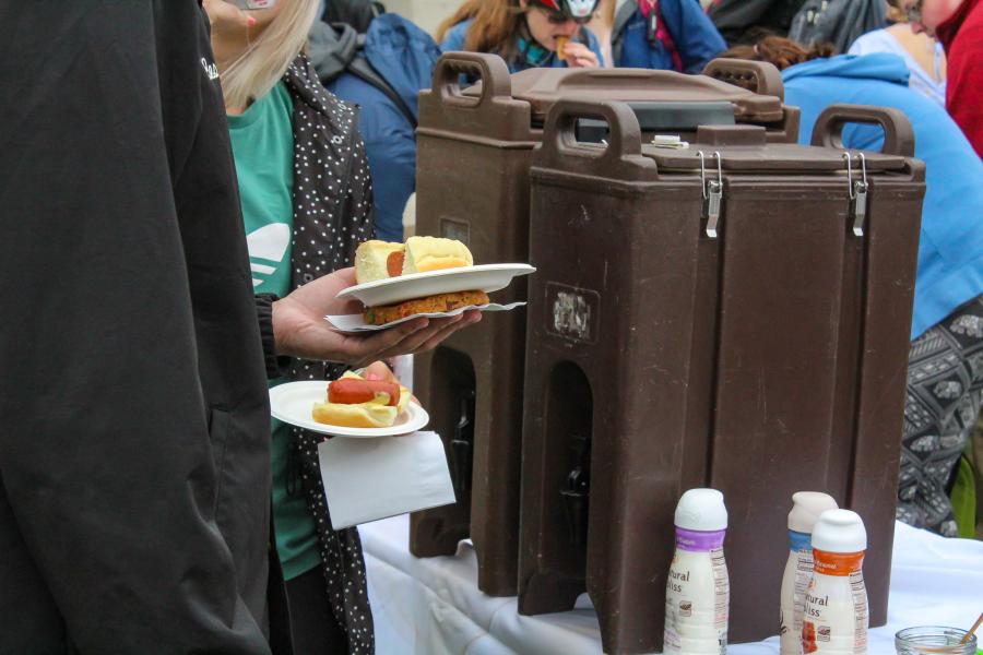 Coffee and Food are always a delight at the earth day event. 
