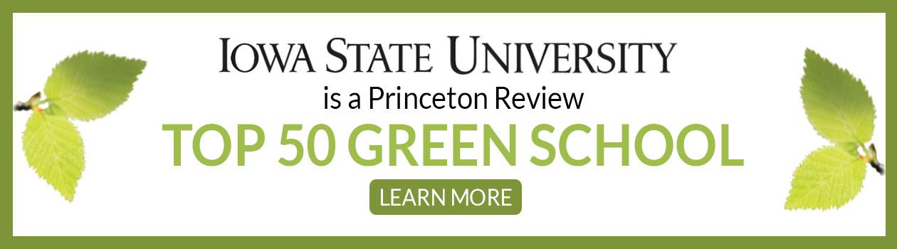 2019 ISU Named Top 50 Green Colleges by The Princeton Review